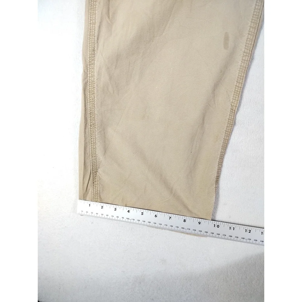 Carhartt Pants Mens 38 Khaki‎ Dungaree Fit Carpenter Workwear Utility